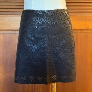 Saks Fifth Avenue faux leather miniskirt